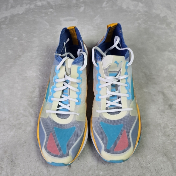 Puma LQDCELL Optic Sheer Multicolor Yellow White Blue Mens Size 10.5 Shoes - Picture 4 of 7